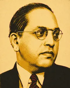 Portrait of Dr B. R. Ambedkar